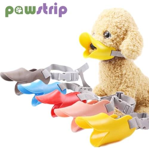 S/M/L Pet Dog Muzzle Silicone Cute Duck Mouth Mask Muzzle Anti-bite Stop Barking Mouth Muzzle for Dogs Puppy Mouth Muzzle