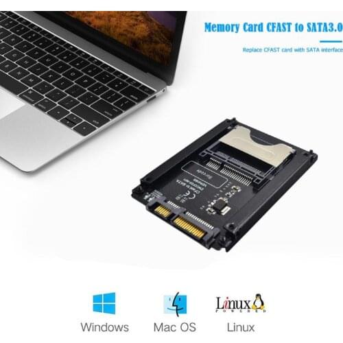 SATA Computer 22 Pin Hard Disk Case CFAST to SATA 3.0 HDD Adapter Card CFAST memory Card Reader industrial equipment test
