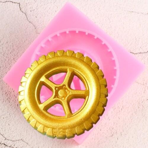 Sugarcraft Tyre Silicone Mold Fondant Mold Cake Decorating Tools Candy Chocolate Gumpaste Molds Baking Accessories Confeitaria