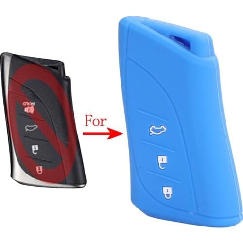 Jingyuqin 50pcs Silicone Remote Key Case Cover For Lexus ES300h ES200 UX250h LS350 LS500h ES350 ES260 2018 Auto Car Key Styling