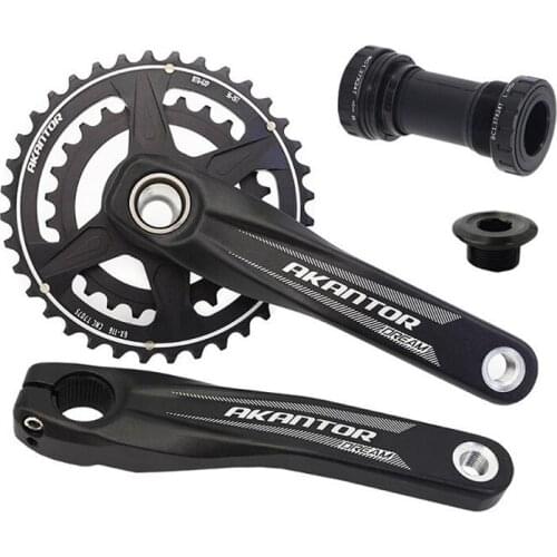 AKANTOR AK 104BCD MTB Bike Crankset Aluminum Alloy With Bottom Axis Bicycle Crankset Mountain Bike Cranks Bike Accessories