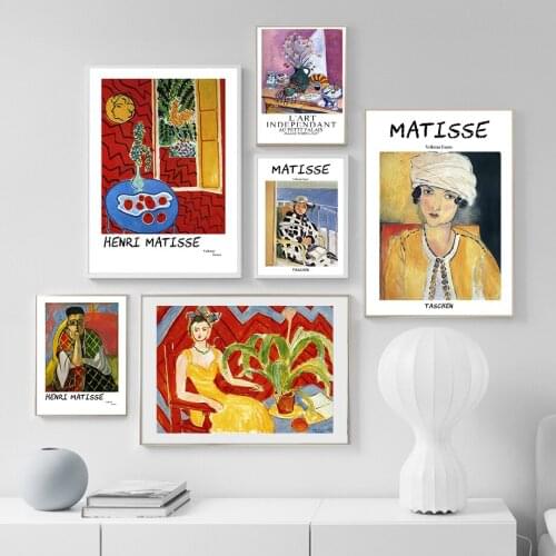 Matisse Art Woman Portrait Vintage Canvas Painting Abstract Prints And Poster Modern Wall Art Picture For Living Room Home Decor