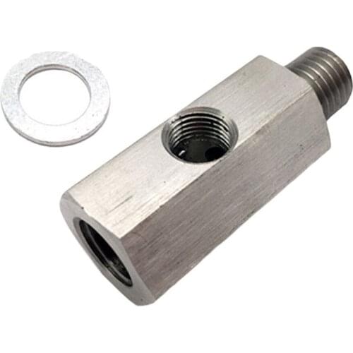 1/8" Oil Pressure Sensor Tee To NPT Adapter Turbo Supply Feed Line Gauge