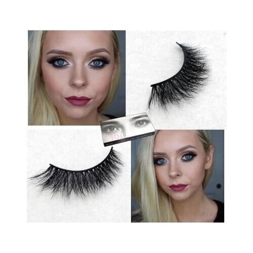 1 Box 1 Pair New Packaging Mink False Eyelashes handmade Winged Crisscross Messy Soft Mink Fake Eyelashes Makeup Stage Lashes