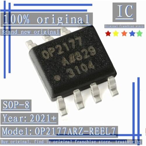 2021+100% Brand new original 2PCS-10PCS OP2177ARZ-REEL7 OP2177 SOP-8 Low input bias current operational amplifier