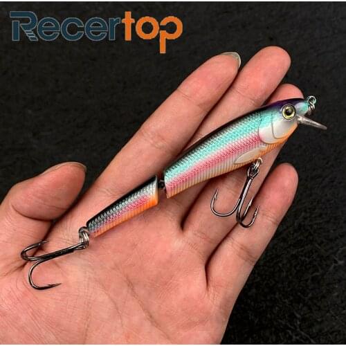 Recertop 2021 fishing lures Built-in steel ball minnow swimbait Attract fish 3D eyes Outdoor fishing supplies River Lake lures