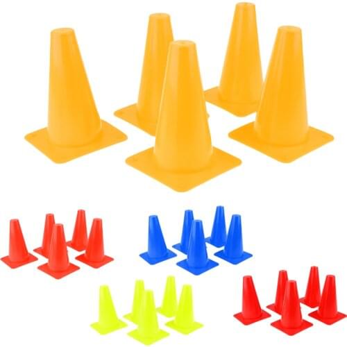 5pcs 15cm Safety Cone For Sports Training Soccer Agility Skateboard Skating Traffic Construction Skill Practice