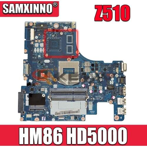 Akemy Main board AILZA NM-A181 Rev 1.0 For lenovo ideapad Z510 15.6'' Laptop motherboard HM86 HD5000 Graphics