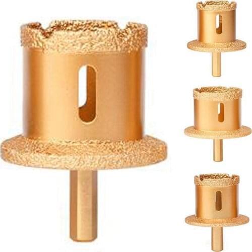 Diamond Double-Layer Hole Opener Basin Drilling Down Pipe Sink Marble Material Ceramic Tile Washbasin Drill Bit