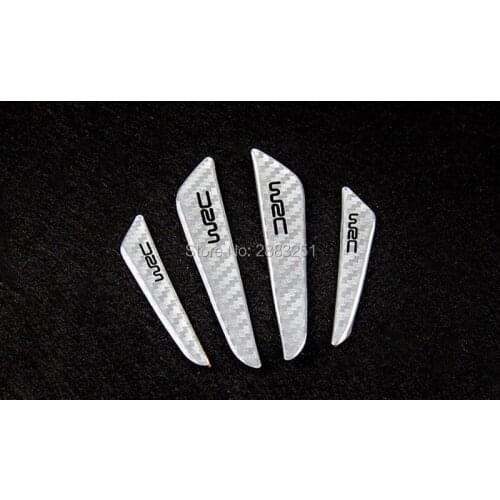 Car Styling Carbon Fiber Door Protector Door Side Edge Sticker For Vw polo tiguan golf 7 4 6 passat b6 b5 b7 touran Accessories