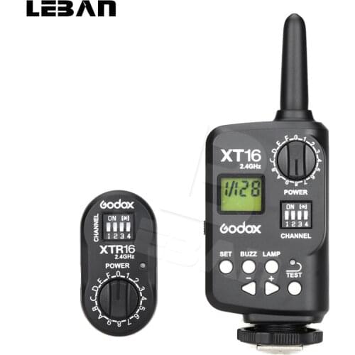 Godox XT-16 XT16 Wireless Radio-Controlled Flash Trigger for Godox Witstro AD360 DP/DE/QT/SQ/GT/GS Series Studio Flash Light