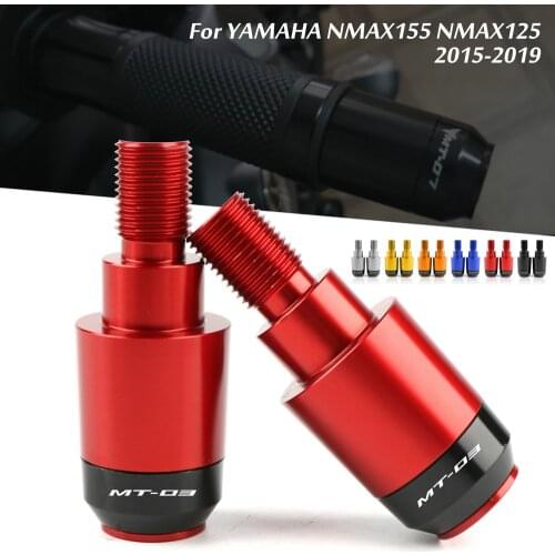 For Yamaha MT-03 MT03 FZ-03 FZ03 CNC Aluminum Motorbike Accessories End Plug Slider Motorcycle Handlebar Grips Ends Caps Cover