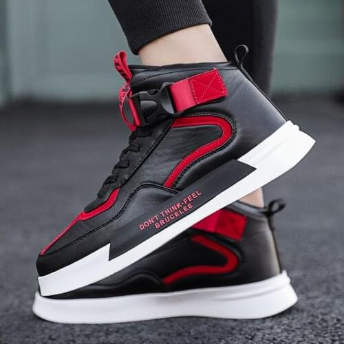Men Casual four seasons New Couple High top Board Shoes Men Fashion Sneakers Trend Outdoor Breathable Shoes Men Vulcanized Shoes