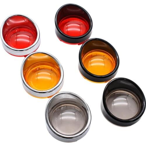 2pcs Motorcycle Turn Light Indicator Signal Lens Cover For Harley Touring Sportster Softail Dyna XL1200N XL883N 11XL1200X