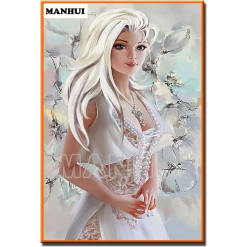 New Diamond Painting Beautiful girl Cross Stitch Diamond Embroidery Diy Diamond Painting Mosaic Picture Rhinestone Gift MH472