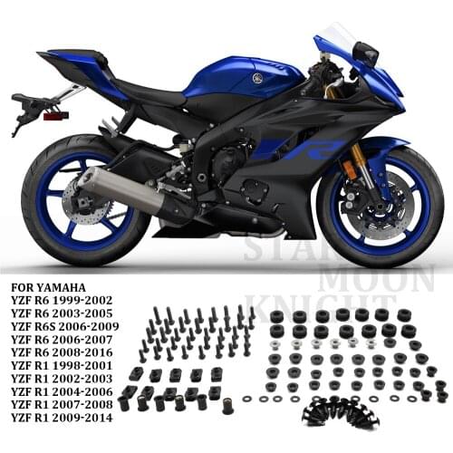 Fairing Bolt For YAMAHA YZF R6 YZF R6s YZF R1 YZFR1 YZFR6 Fairing Bolt Screw Fastener Fixation Complete Kit