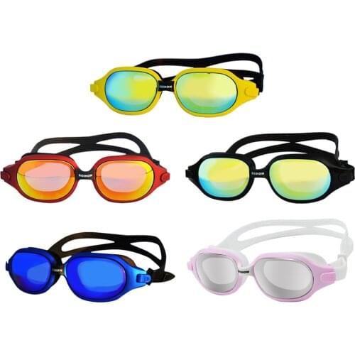 Professional Swimming Goggles Leak-proof 3D memory soft Silicone Colorful Surfing Unisex Anti-fog Optical waterproof Eyewear