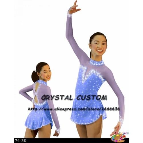 Custom Figure Skating Dresses Kids Graceful New Brand Ice Skating Dresses For Competition DR4479