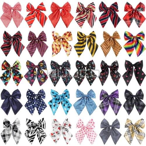 30pcs Adjustable Pet Bow Ties Bowties Collar for Medium Large Dogs Bowknot Neckties Costumes Grooming Accessories Festival Gift