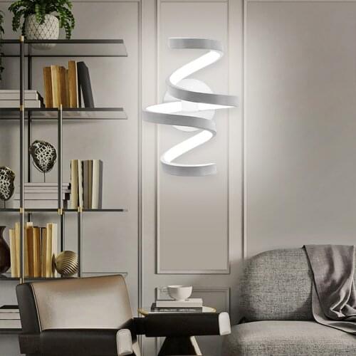 Modern 85-240V LED Wall Mounted Light Home Bedside Aisle Lighting Bedroom Living Room Stairs Decorative Art Lamp light Fixtures
