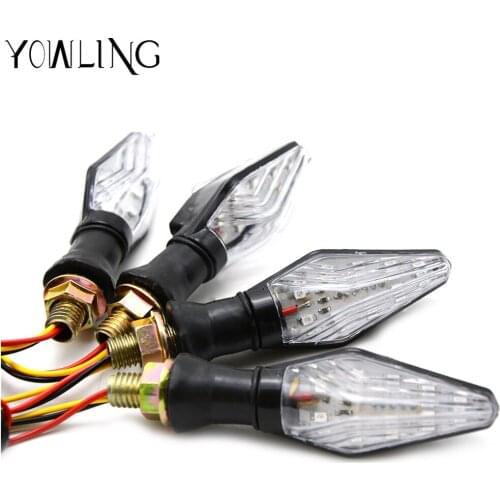 Universal Motorcycle Turn Signals LED Turn Light Motorbike Amber Indicators Flashers Blinkers for Honda Kawasaki suzuki