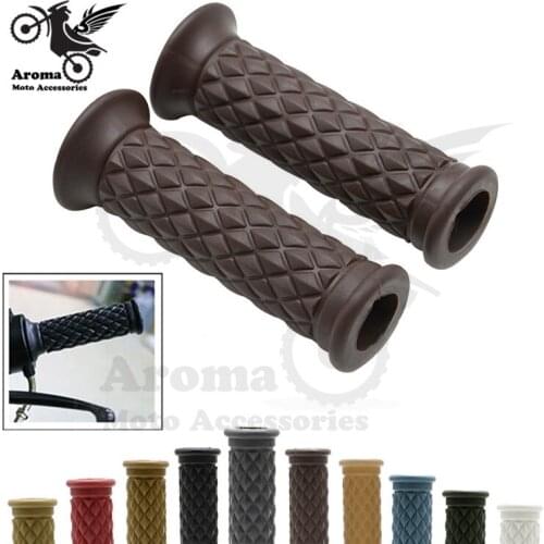 Rubber motorbike handlebar universal for kawasaki honda suzuki yamaha Harley 22mm 25mm motorcycle handle grip moto cafe racer
