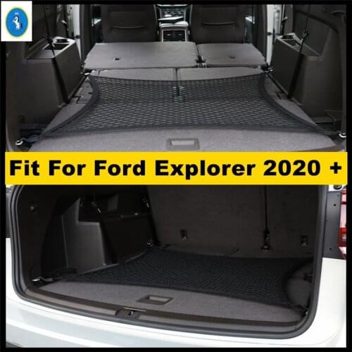 Interior Refit Kit Trunk Rear Storage Cargo Luggage Elastic Mesh Net Holder Pocket Kit Fit For Ford Explorer 2020 2021