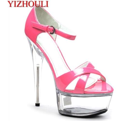 The star of 15CMs similar fashionable female vogue sex appeal hollow-out stilettos, summer round head shoe