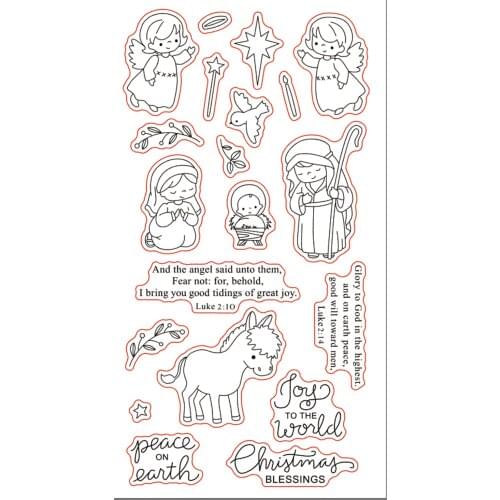 11x20 Girl angel New Transparent Clear Rubber Stamp Sheet Cling Scrapbooking Photo Album PaperCard DIY Craft