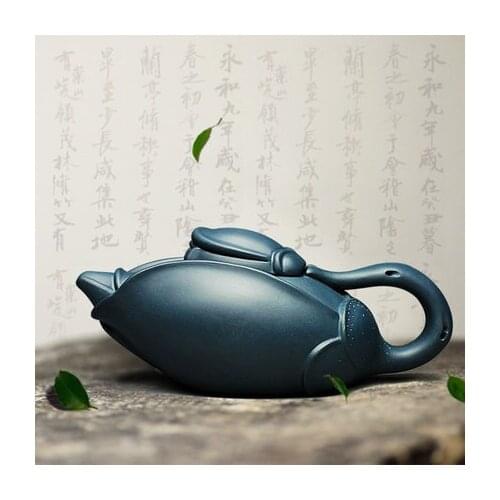 300cc Famous all handle Yixing Zisha teapot purple mud magnolia pot pure handmade