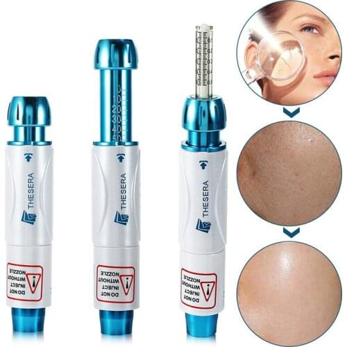 Hyaluronic Acid Pen Atomizer Noninvasive Wrinkle Removal Beauty Injection Pen with Disposable Ampoule Head Syringe