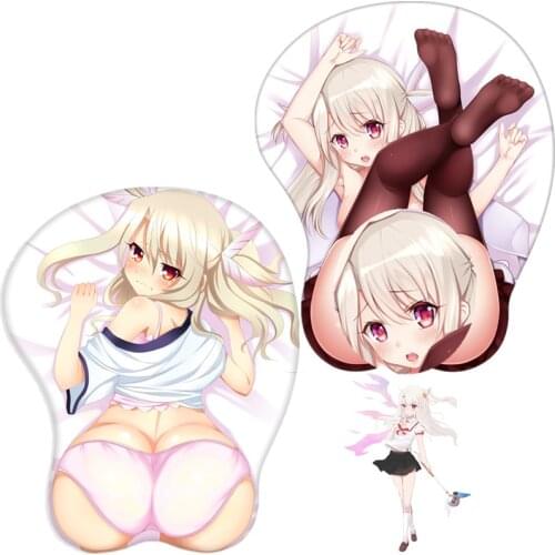 Fate Kaleid Liner Illyasviel von Einzbern Cosplay Silicon Mouse Pad Mat 3D Mousepad