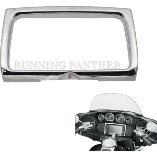 Chrome Radio Trim Bezel Stereo Accent For Harley Touring Electra Glide Street Glide Tri Glide FLHX Special FLHXS 2014-2016 2015