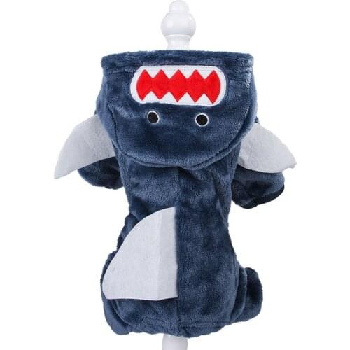 Cartoon Dog Jumpsuit Clothes Autumn Winter Pet Pajamas Cute Dogs Hoodie Sweatshirt For Small Chihuahua Jacket Pet Clothing