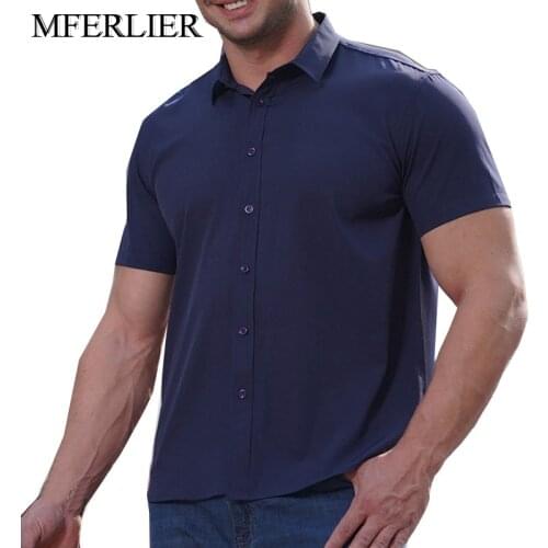 Summer Men Shirt 5XL 6XL 7XL 8XL 9XL Bust 159cm Mens Plus size Shirts