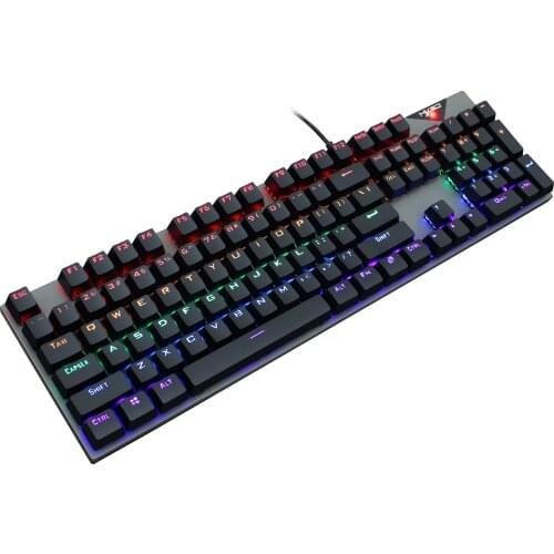 L300 Mechanical Keyboard 104 keys Blue Switch USB Wired LED Backlit Axis Gaming Keyboards For Game Laptop PC Russian US