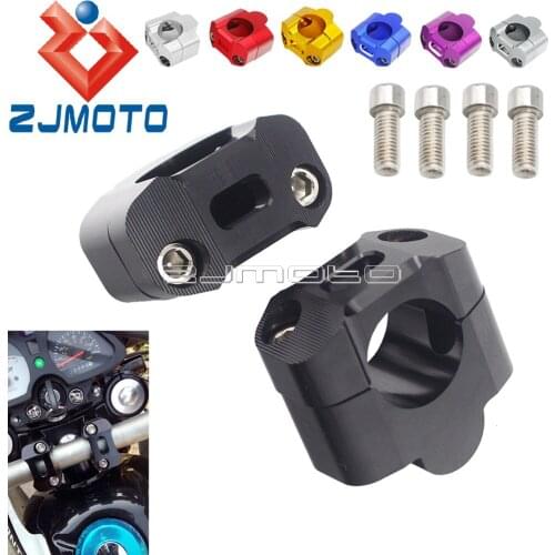Motorcycle 7/8" To 1-1/8" Handlebar Adapters For Honda Yamaha Suzuki Kawasaki Street Bike Dirt Bike 28mm Handlebar Mount Risers