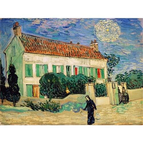 Landscape Van Gogh Printed Fabric 11CT Cross-Stitch Embroidery Set DMC Threads Handiwork Needlework Handicraft Sewing Package