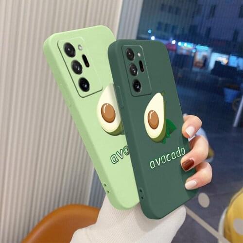 Simple Avocado Lens Case For Samsung Galaxy A72 A52 A42 A32 A22 A21S A02S Soft Phone Cover For A12 A02 A71 A51 A41 A31 Case