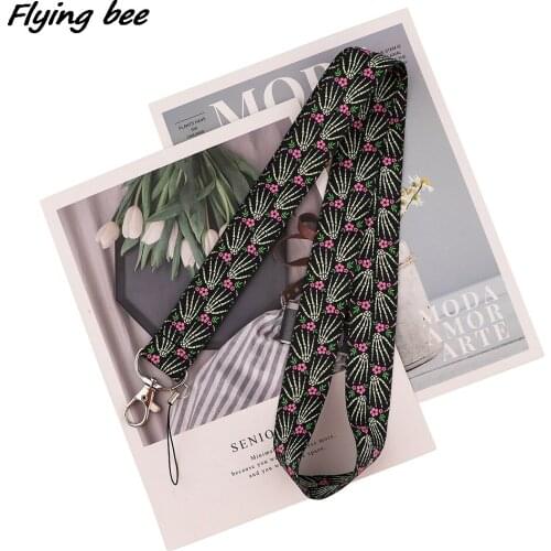 Flyingbee Human Organ Hand Skeleton Key Chain Lanyard Gifts For Doctor Nurse Phone USB ID Card Badge Holder Necklace X1714