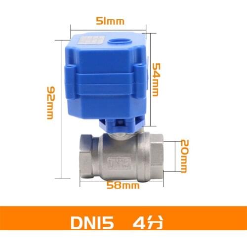 DN15 1/2&quot brass Two Way electric water valve DC5V DC12V DC24V AC220V CR01 CR02 CR03 CR04 CR05 motorized ball valve for water
