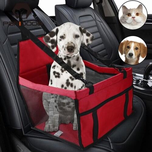 Travel Pet Dog Carrier Car Seat Safety Belt Bag Waterproof Folding Breath Mesh Basket Protector Hammock For Small Cat Cover