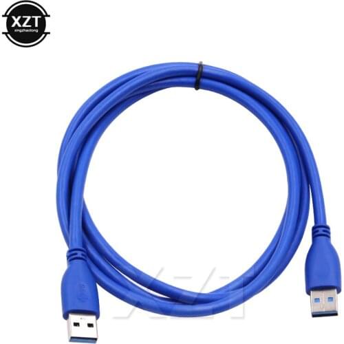 PZ 5PCS Black USB 3.0 A type Male to Male USB Extension Cable AM TO AM 4.8Gbps Support USB 2.0 1.5M