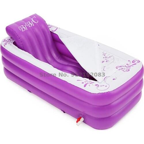 Bathtub, Bath Bucket, Inflatable Adult Full Body Foldable Bathtub, Bath Bucket, Thickened Plastic Household Bathtub