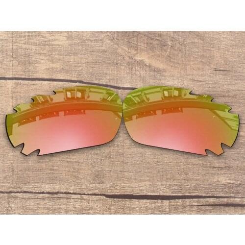 Vonxyz Peach Gold Mirror Polarized Replacement Lenses for-Oakley Jawbone Vented Frame