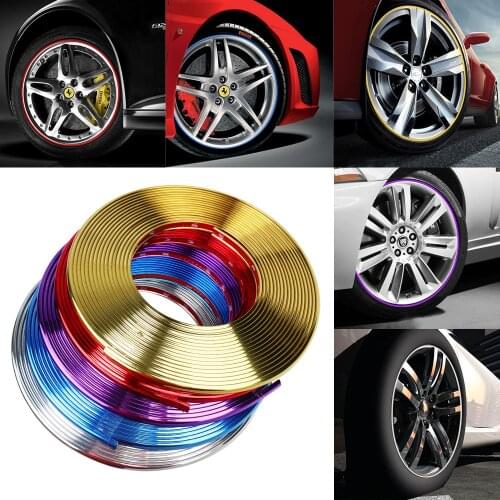 8M Car Stickers Rim Protector Wheel Edge Rim Protectors Wheel Protector Tire Protection Care Covers Drop Ship Car Styling