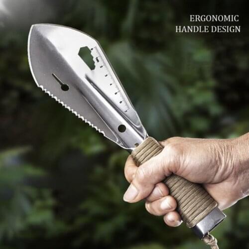 Serrated Edge Digger Metal Detecting Garden Detector with Sheath Stainless Steel