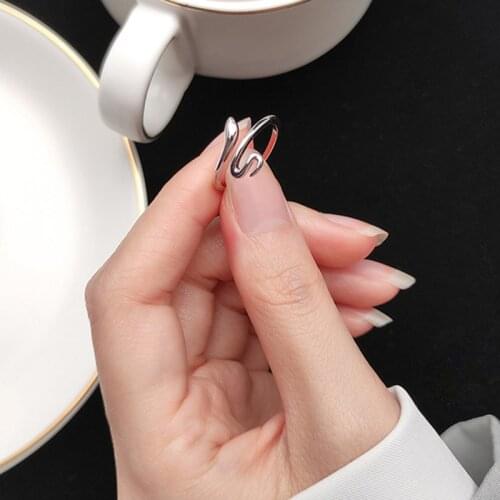 Women Snake Cocktail Ring Snake Silver Color Rings For Women Engagement Ring Adjustable Anillos Fashion Jewelry Accessories