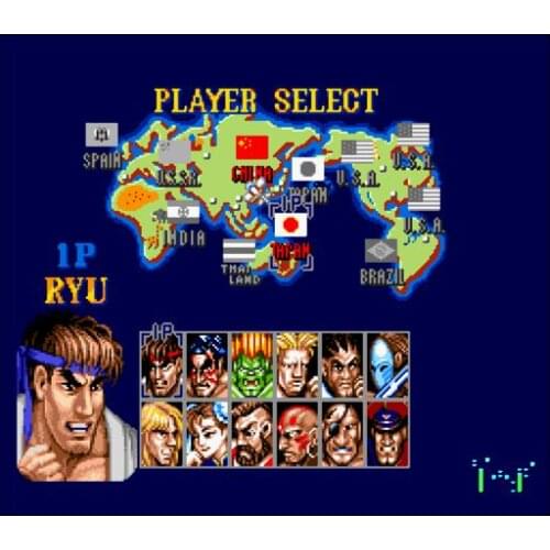 SF2 PLUS 16 bit MD Game Card For Sega Mega Drive For Genesis