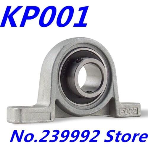 2pcs 12mm caliber Zinc Alloy mounted bearings KP001 UCP001 P001 insert bearing pillow block bearing housing
